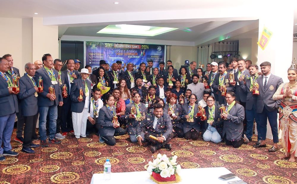 Medalist group photo SBKF International Games 2024 Sri Lanka