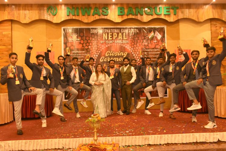 SBKF Kabaddi Medal Ceremony SBKF International Games Nepal