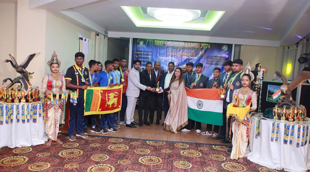 Honouring Coach  SBKF International Games Nepal